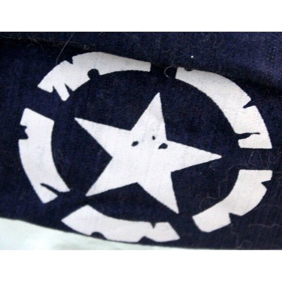 Original Vintage Blue Baseball Cap Embroidered White Star Adjustable Distressed - Picture 4 of 12